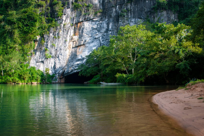 Nice Phong Nha cave in Quang Binh province central Vietnam