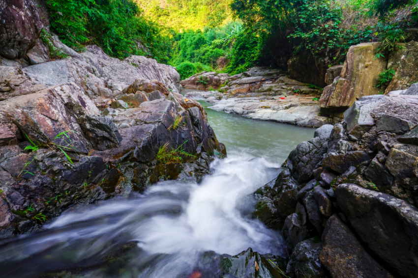 Nice waterfall in Binh Lieu district Quang Ninh province northern Vietnam (2)