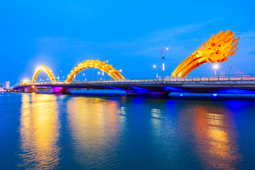 Danang Dragon Bridge in Vietnam