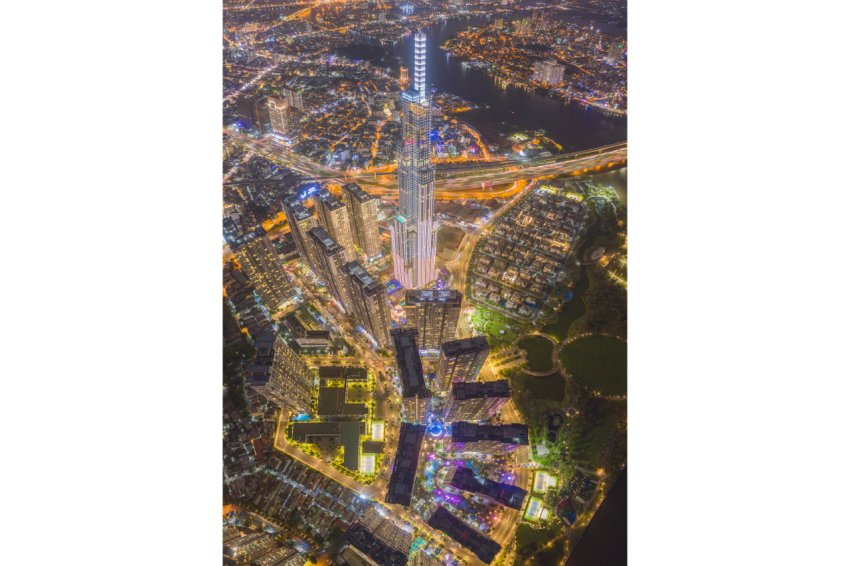 Ho Chi Minh city flycam landmark81