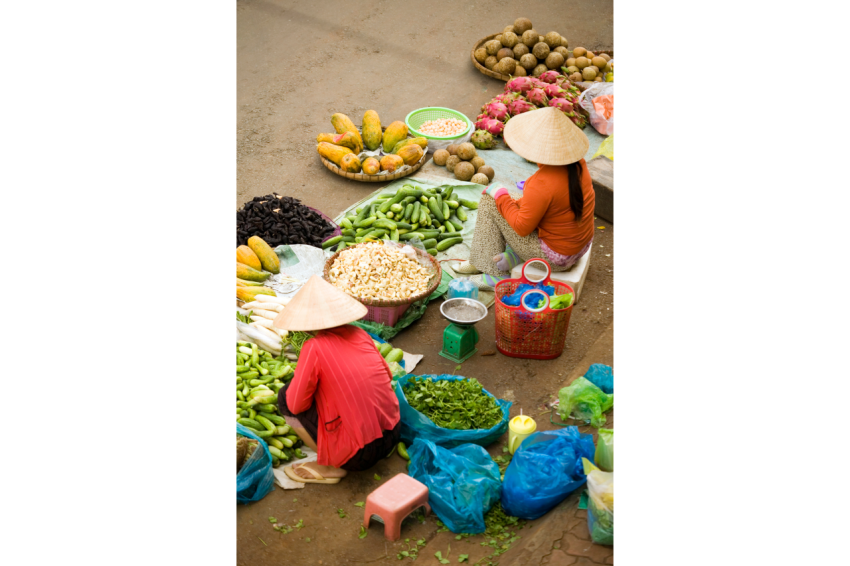 Vietnam market ho chi minh saigon